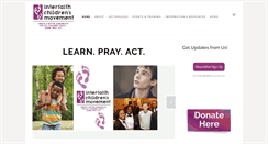 Desktop Screenshot of interfaithchildrensmovement.org